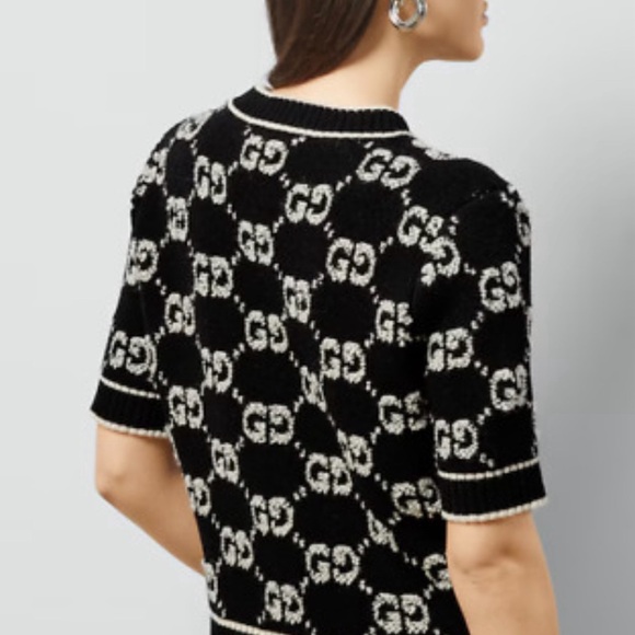 Luxury Blend Boucle Jacquard Women Top - 
(770059 XKCNA 1289)- Size Small to Med - Picture 4 of 9